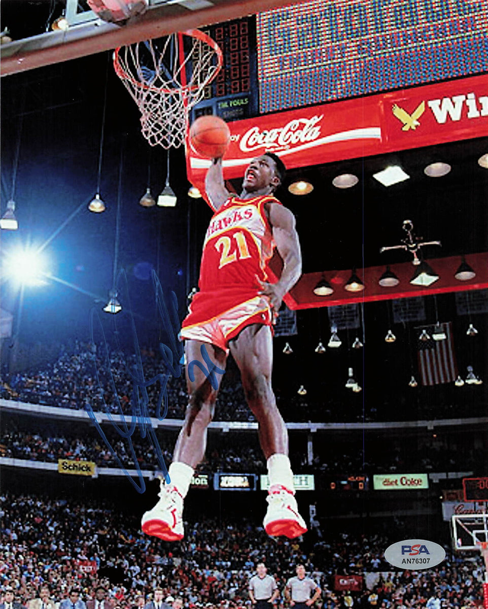 Dominique Wilkins signed 8x10 photo PSA/DNA Atlanta Hawks Autographed Golden State Memorabilia Dominique Wilkins signed 8x10 photo PSA/DNA Atlanta Hawks Autographed Golden State Memorabilia