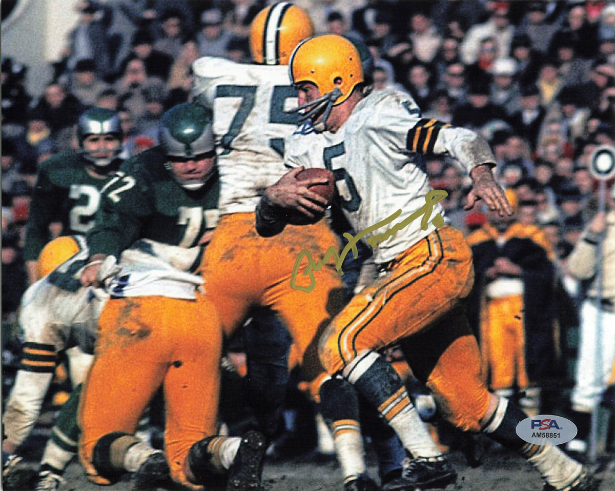 Autographed PAUL HORNUNG 8X10 Green Bay Packers Photo