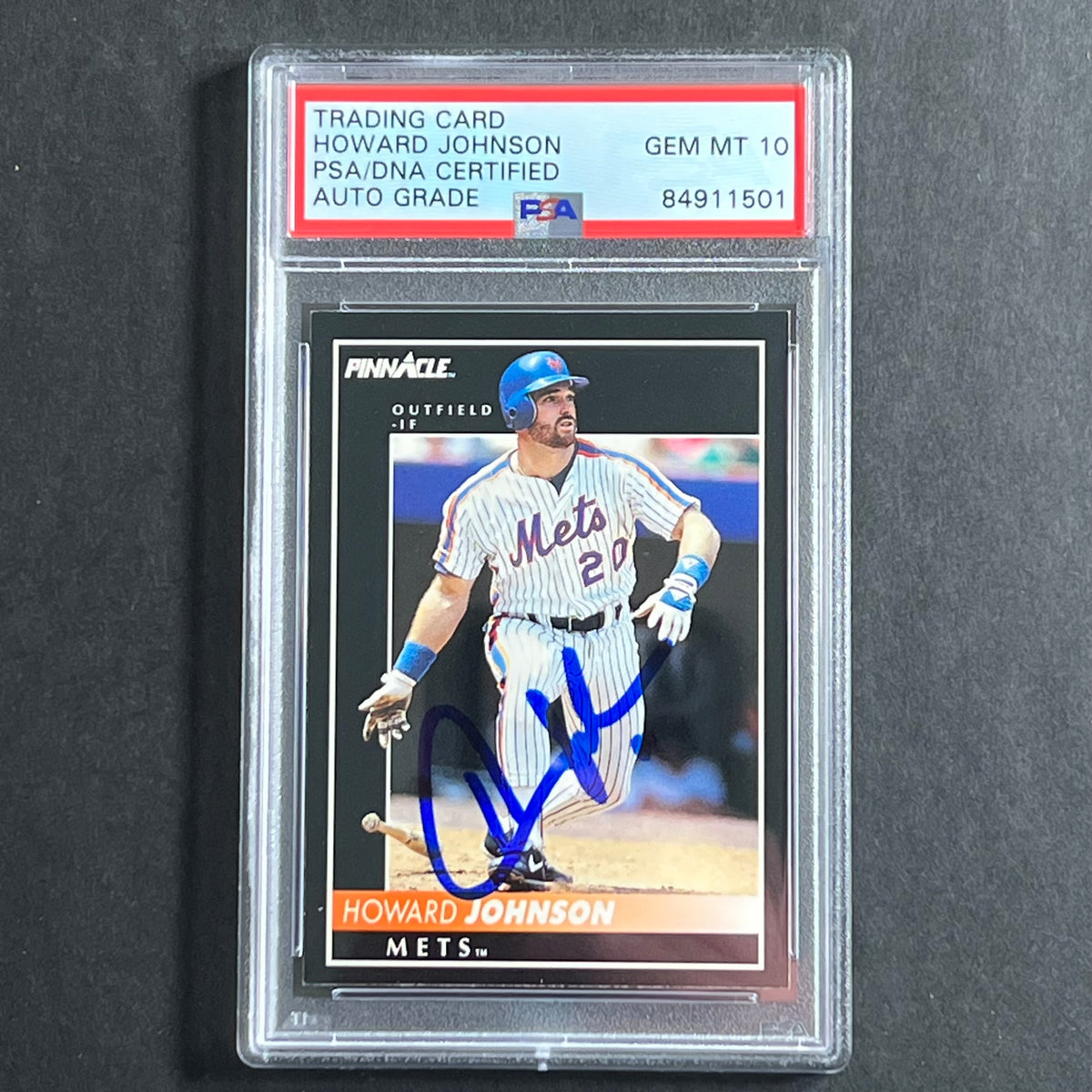Howard Johnson Autographed Signed Framed New York Mets Jersey 