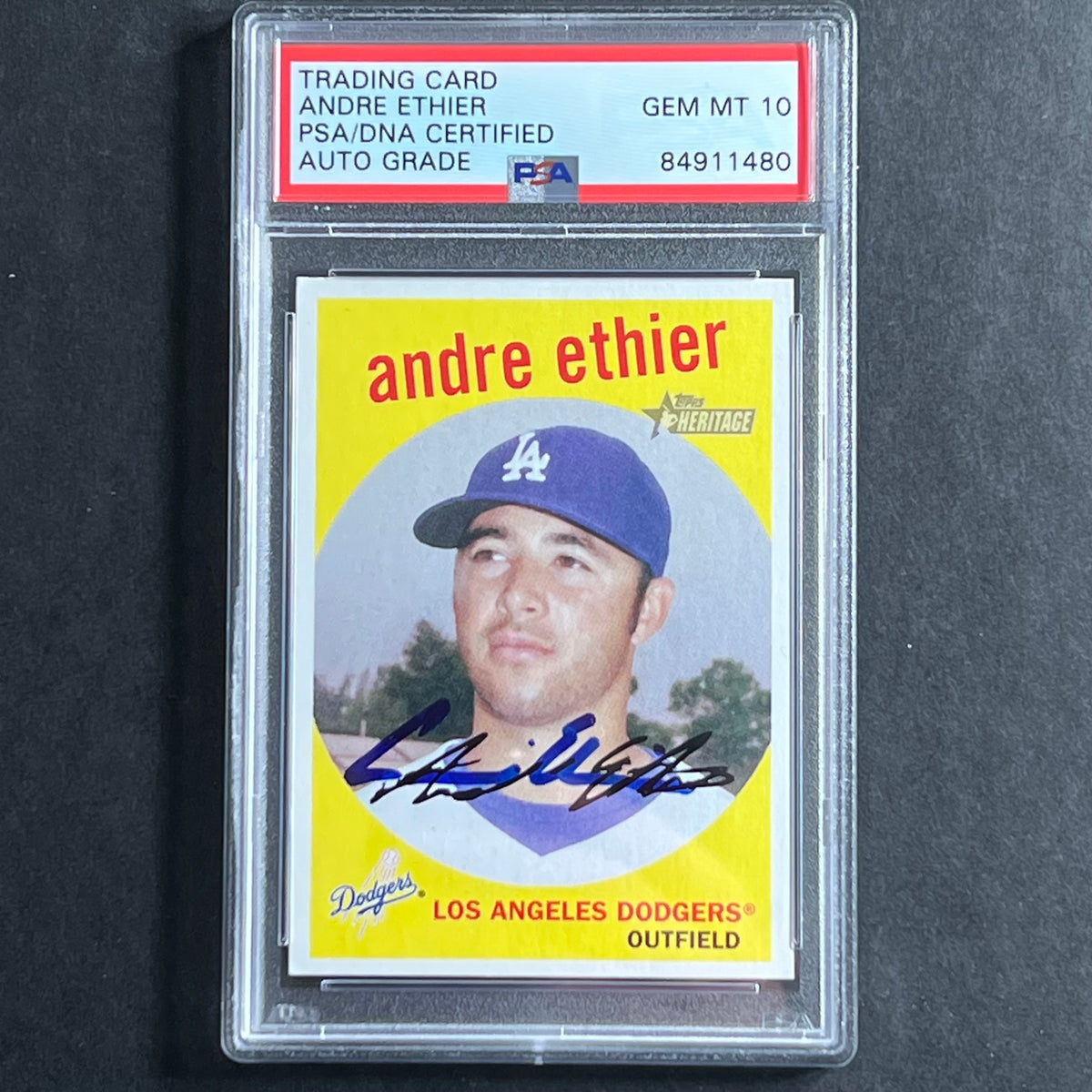2007 Topps Finest #9 Andre Ethier Signed Card AUTO 10 PSA Slabbed Dodg –  Golden State Memorabilia