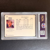 1991 NBA Hoops #246 Jerry Sloan Signed Card AUTO PSA Slabbed Jazz