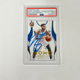 2016-17 Panini Complete #17 Karl-Anthony Towns Signed Card AUTO PSA Slabbed Timberwolves