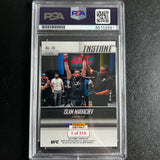 2021 Panini Instant #26 Islam Makhachev Signed Card AUTO PSA Slabbed