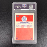 1986-87 Fleer Premier #77 Chris Mullin Signed RC Rookie Card AUTO 10 PSA Slabbed Warriors
