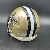 Cameron Jordan and Marshon Lattimore signed Mini Helmet PSA New Orleans Saints autographed
