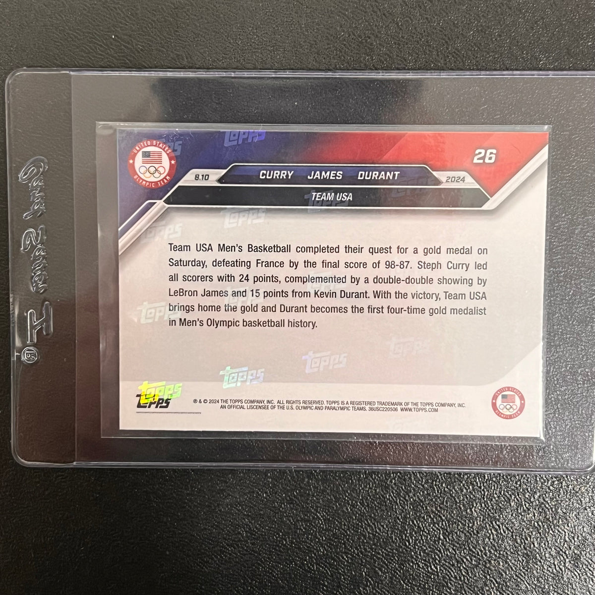 2024 Topps Now #26 Stephen Curry Lebron James Kevin Durant White Logo, image size:1200x1200