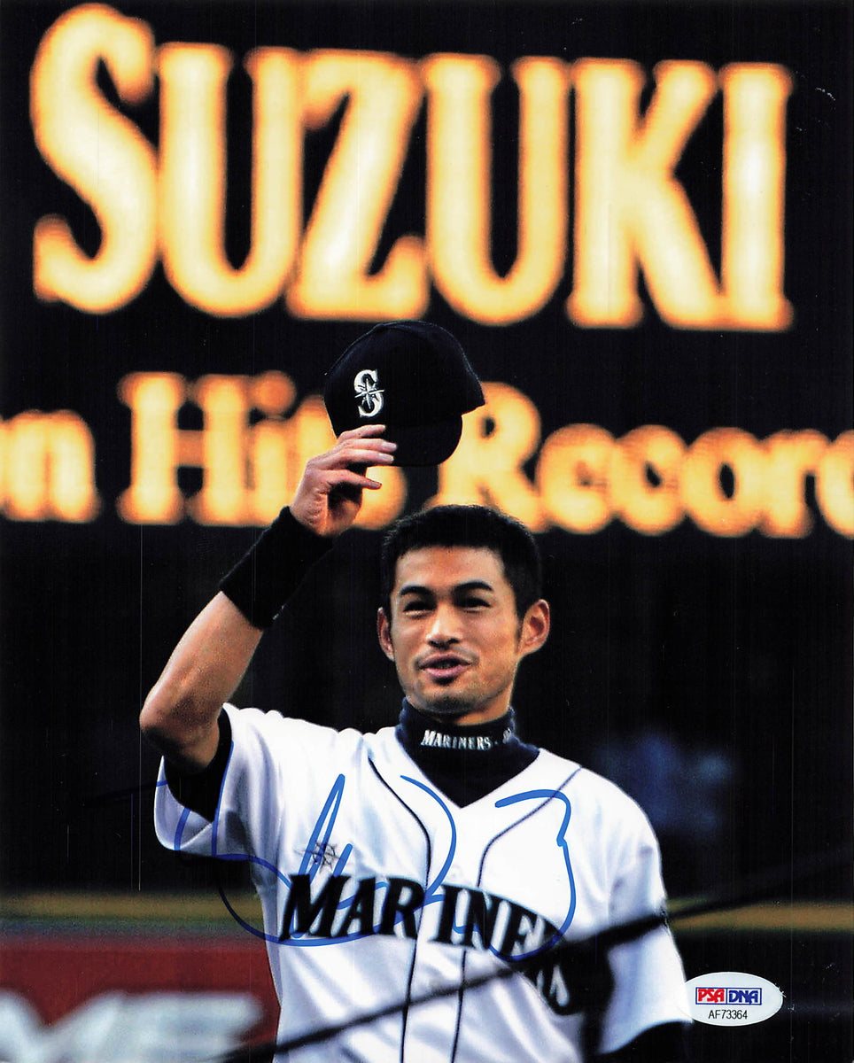 Ichiro Suzuki Autographed Signed Framed Seattle Mariners 