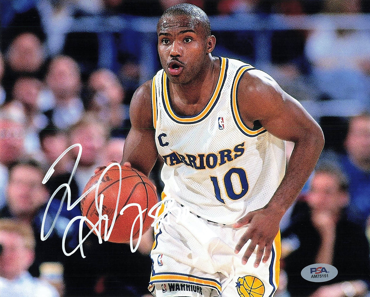 TIM HARDAWAY #10 AUTOGRAPHED SIGNED GOLDEN STATE WARRIORS fashion AUTO JERSEY JSA COA