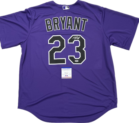 Kris Bryant signed jersey PSA Colorado Rockies Autographed