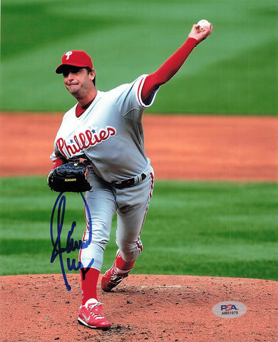 JAMIE MOYER signed 8x10 photo PSA/DNA Philadelphia Phillies Autographed