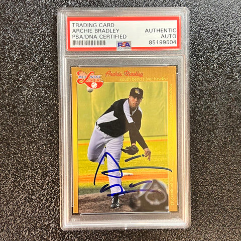2012 Grandstand Top Prospects Archie Bradley Signed Card PSA Slabbed AUTO Silverhawks