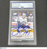 2024 Upper Deck Series One Hockey #241 Emil Lilleberg signed card PSA