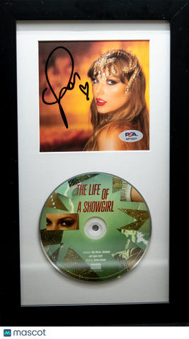 Taylor Swift Signed CD Cover Framed PSA/DNA The Life of a Showgirl