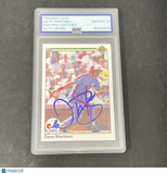 1990 Upper Deck #470 Dave Martinez signed card PSA Auto 10 Expos