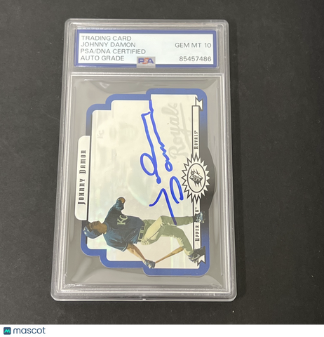 1996 Upper Deck Spx #31 Johnny Damon Die-Cut signed card PSA Auto 10 Royals