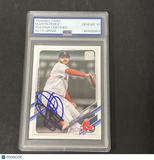 2021 Topps Update Series #US159 Martin Perez signed card PSA Auto 10