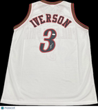 Allen Iverson Signed Jersey JSA Philadelphia 76ers Autographed