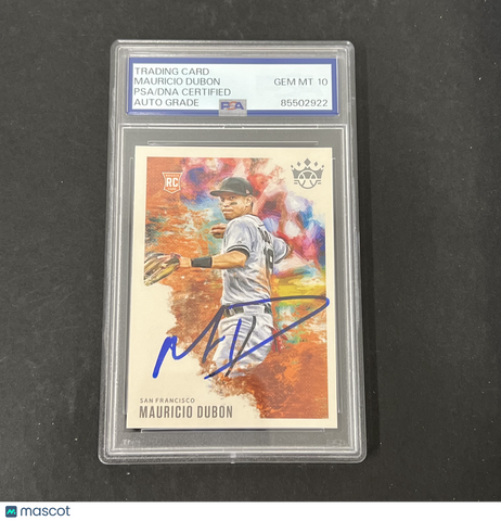 2020 Panini Diamond Kings #145 Mauricio Dubón Rookie signed card PSA Auto 10