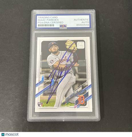 2022 Topps Series 1 #65 Isaac Paredes signed card