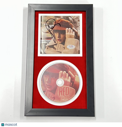 Taylor Swift Signed CD Cover Framed PSA/DNA RED Autographed