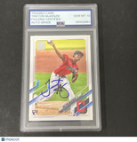 2021 Topps Series 1 #319 Triston Mckenzie signed card PSA Auto 10 Guardians