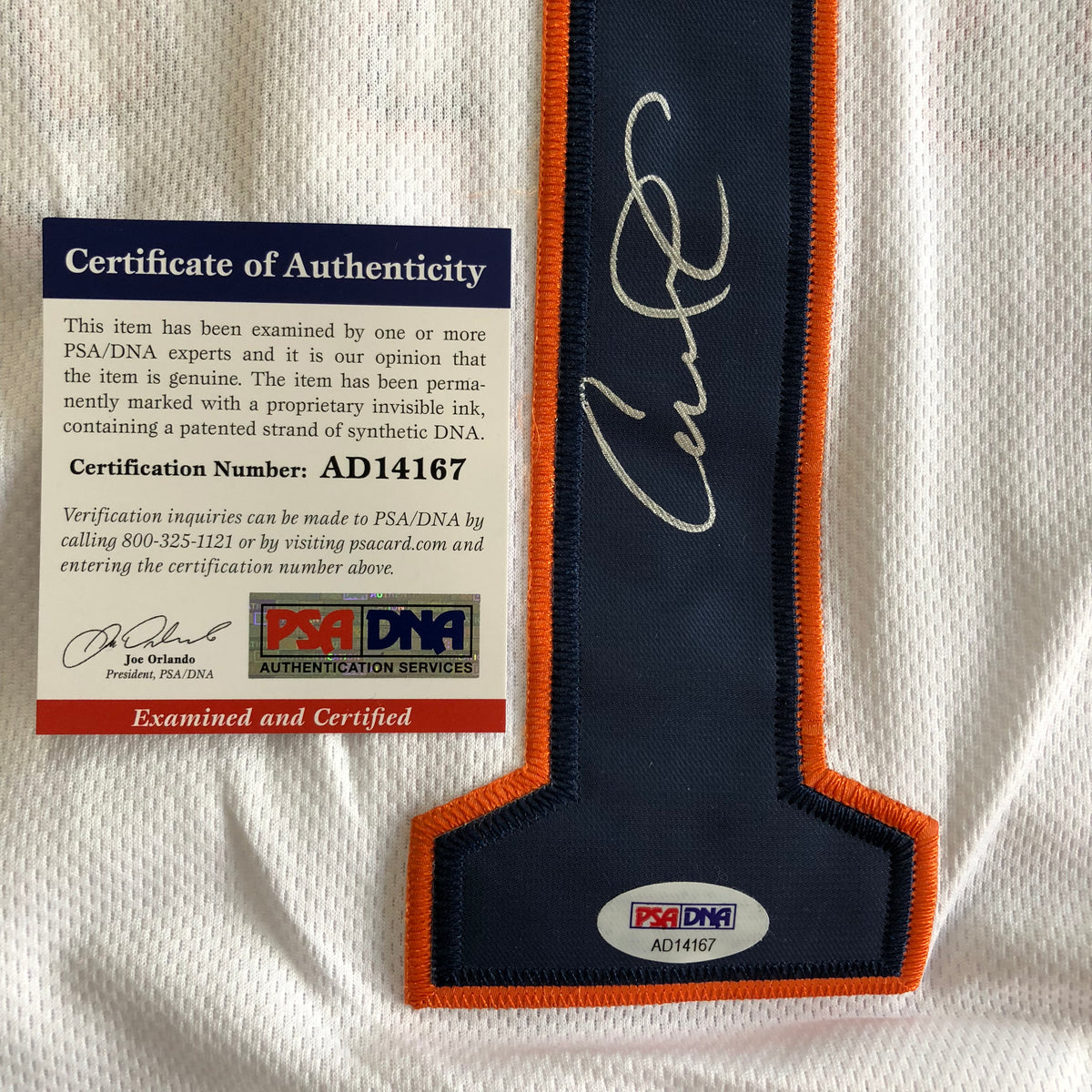 Carlos Correa Autographed Jersey - Home White PSA DNA