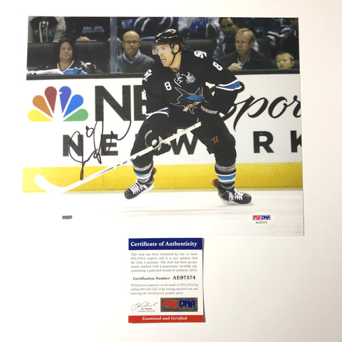 Joe Pavelski signed 8x10 photo PSA/DNA San Jose Sharks Autographed