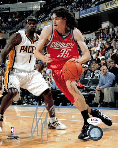 Adam Morrison signed 8x10 photo PSA/DNA Charlotte Bobcats Autographed