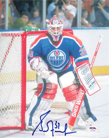 Grant Fuhr signed 8x10 photo PSA/DNA Edmonton Oilers Autographed
