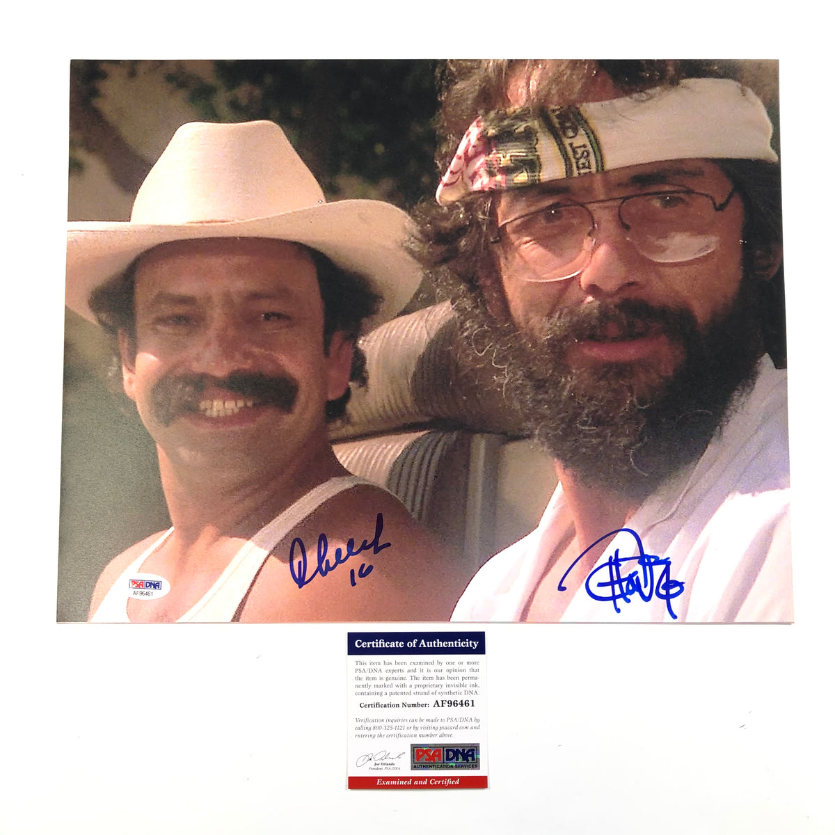 CHEECH and TOMMY CHONG SIGNED AUTOGRAPH 11x17 cardstock poster ITP of PSA  #A