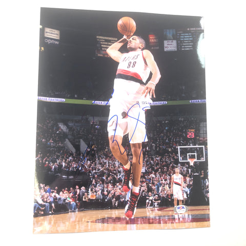 Nicolas Batum signed 11x14 photo PSA/DNA Portland Trailblazers Autographed Hornets
