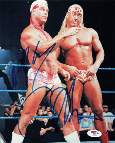 Chuck & Billy signed 8x10 photo PSA/DNA COA WWE Autographed Wrestling