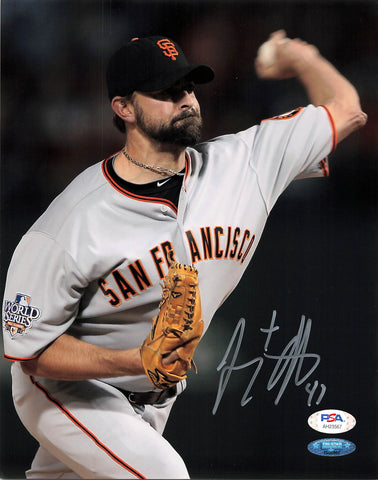 Jeremy Affeldt signed 8x10 photo PSA/DNA San Francisco Giants Autographed