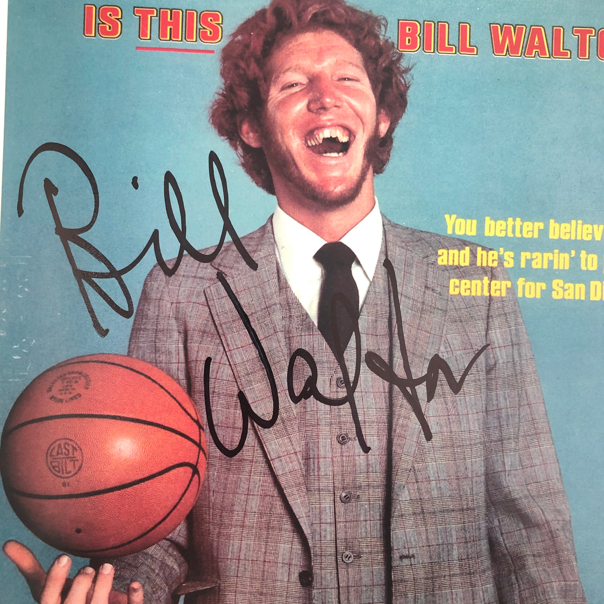  Autographed Bill Walton - San Diego Clippers Photo