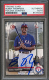 2017 BOWMAN DRAFT 1st BD-141 BUBBA THOMPSON Signed Card AUTO PSA Slabbed Rangers
