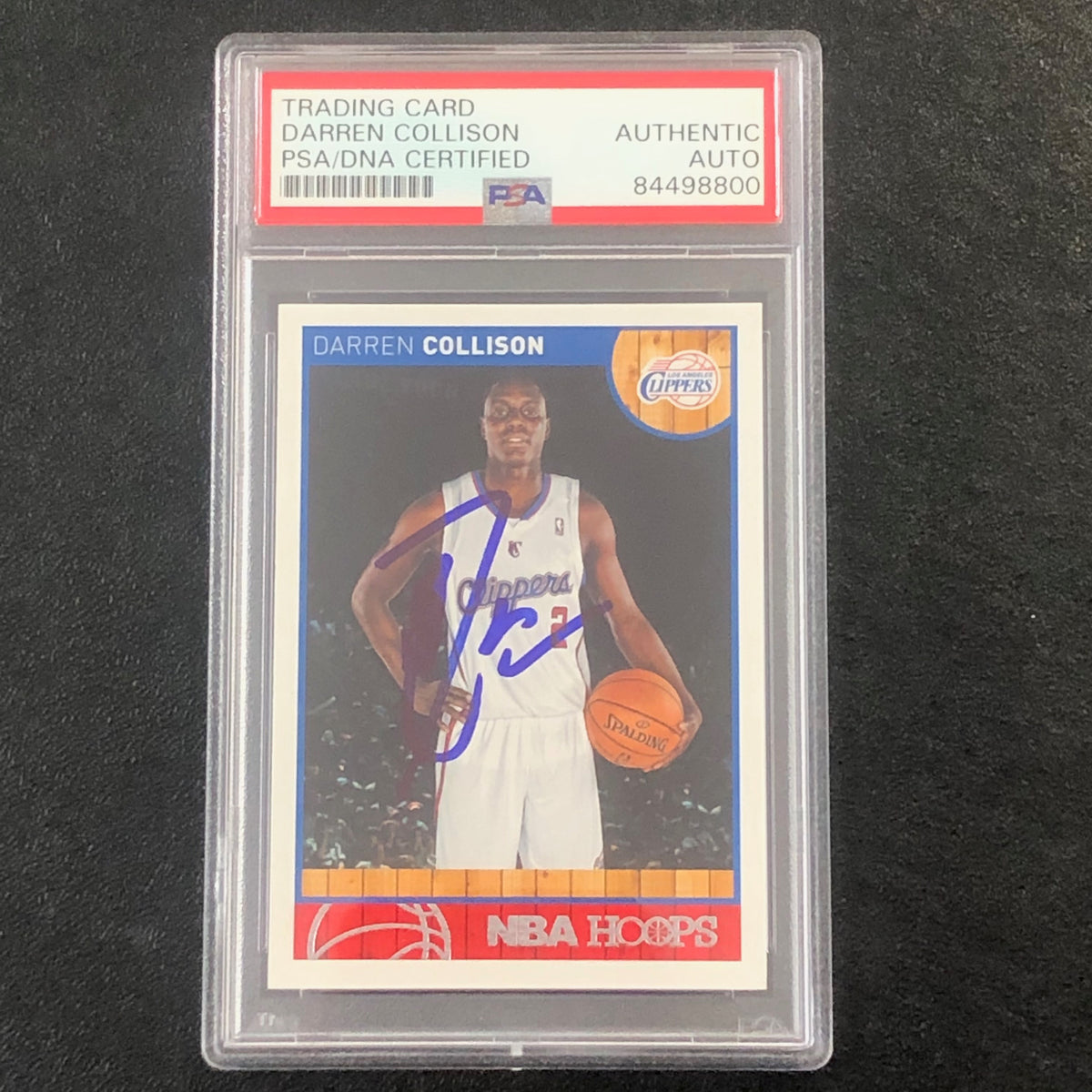 2013 14 NBA HOOPS 256 Darren Collison Signed Card AUTO PSA Slabbed Cl Golden State Memorabilia