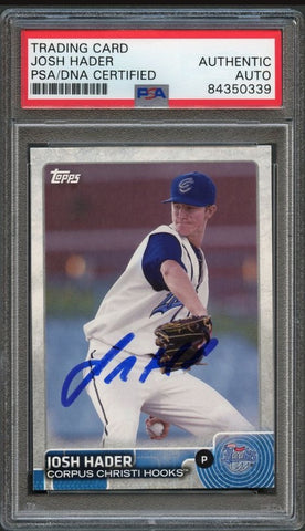 2015 Topps Pro Debut #3 Josh Hader Signed Card PSA Slabbed Auto Brewers