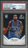 2013-14 Panini Prestige #174 Shabazz Muhammad Signed Rookie Card AUTO PSA Slabbed RC Timberwolves