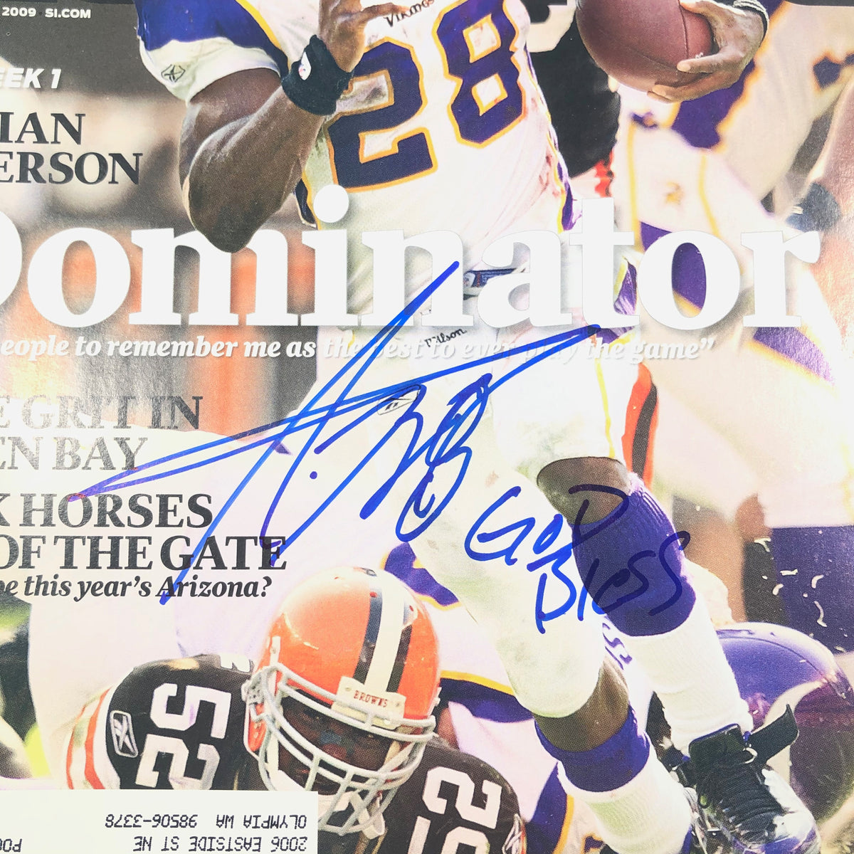 Minnesota Vikings Adrian Peterson Sports Illustrated Cover by Sports  Illustrated