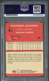 2004-05 Fleer Tradition #42 Stephen Jackson Signed Card AUTO PSA Slabbed Pacers