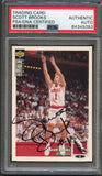 1994-1995 Upper Deck Collector's Choice #265 Scott Brooks Signed Card AUTO PSA Slabbed Rockets