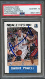 2015-16 NBA Hoops #199 Dwight Powell Card AUTO 10 PSA Slabbed Mavericks