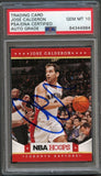 2012-13 NBA HOOPS #24 Jose Calderon Signed Card AUTO 10 PSA Slabbed Raptors