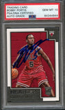 2015-16 NBA Hoops #275 Bobby Portis RC Signed Card AUTO 10 PSA Slabbed Bulls