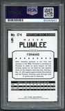 2015-16 NBA Hoops #174 Mason Plumlee Signed Card AUTO 10 PSA Slabbed Blazers