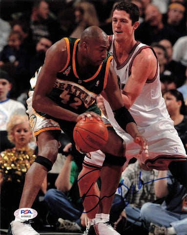 Vin Baker signed 8x10 photo PSA/DNA Seattle SuperSonics Autographed