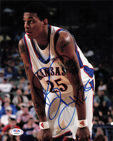 Brandon Rush signed 8x10 photo PSA/DNA Kansas Autographed