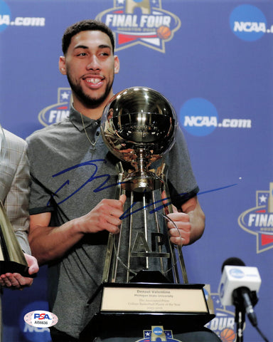 Denzel Valentine signed 8x10 photo PSA/DNA Michigan State Autographed