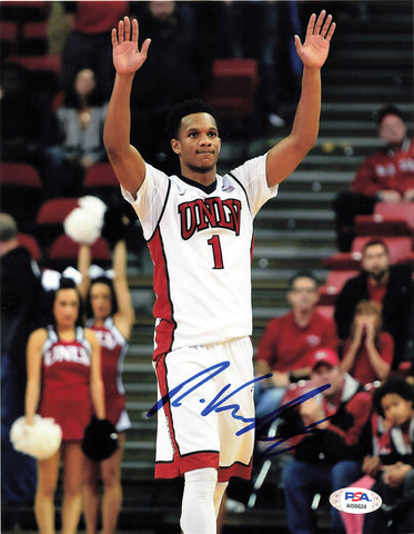 RASHAD VAUGHN signed 8x10 photo PSA/DNA UNLV Autographed