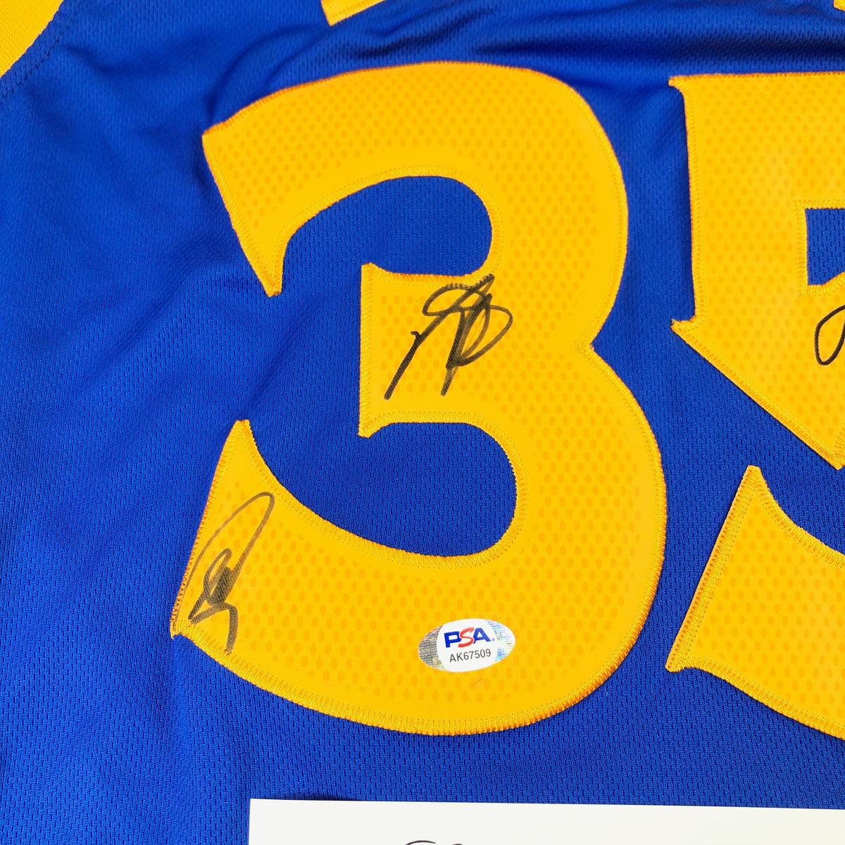 Stephen Curry Kevin Durant Steve Kerr signed jersey PSA/DNA Autographe –  Golden State Memorabilia